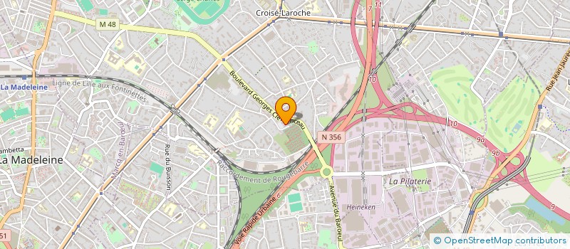 localisation de l'entreprise LES JARDINS DE MONTGRE à MARCQ-EN-BARŒUL