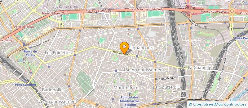 localisation de l'entreprise LES JARDINS DE MONTMARTRE  PARIS