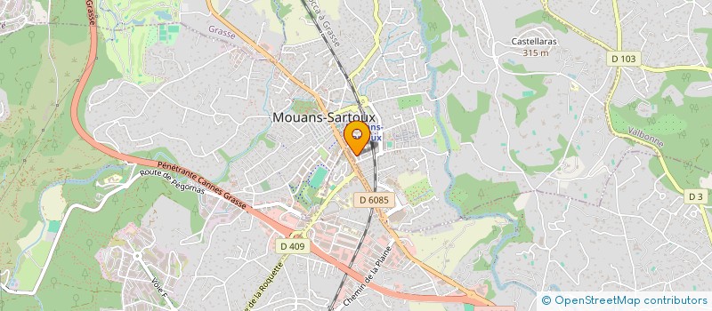 localisation de l'entreprise LES JARDINS DE MOUANS à MOUANS-SARTOUX