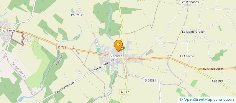 localisation de l'entreprise LES JARDINS DE NANCRAS  NANCRAS