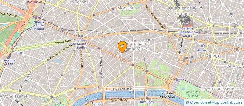 localisation de l'entreprise LES JARDINS DE NAPOLEON  PARIS