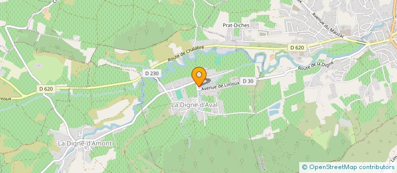 localisation de l'entreprise LES JARDINS DE NATH  LA DIGNE-D'AVAL