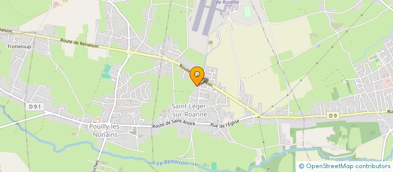 localisation de l'entreprise LES JARDINS DE NATHALIE  SAINT-LEGER-SUR-ROANNE