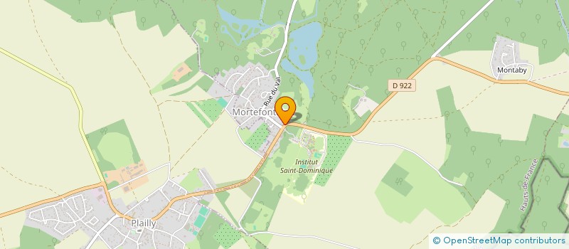 localisation de l'entreprise LES JARDINS DE NERVAL  MORTEFONTAINE