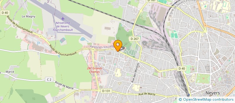 localisation de l'entreprise LES JARDINS DE NEVERS à NEVERS