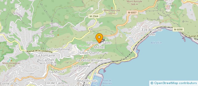 localisation de l'entreprise LES JARDINS DE NICOLAS ET PATRICK à VILLEFRANCHE-SUR-MER