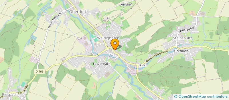 localisation de l'entreprise LES JARDINS DE NOSY BE  WALDIGHOFEN