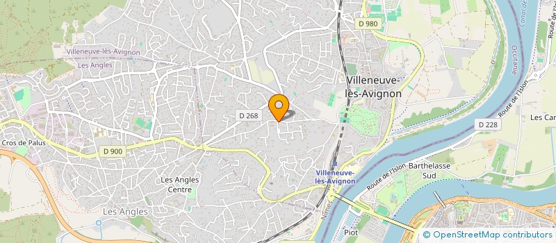 localisation de l'entreprise LES JARDINS DE NOVEO  VILLENEUVE-LES-AVIGNON