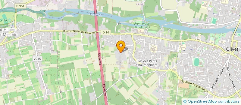 localisation de l'entreprise LES JARDINS DE P&P  OLIVET