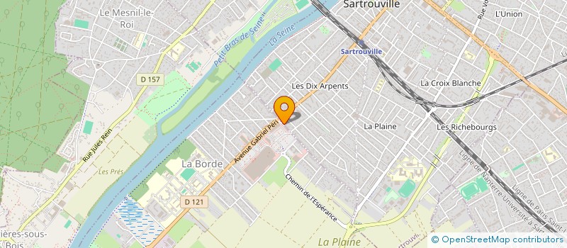 localisation de l'entreprise LES JARDINS DE PAPA à SARTROUVILLE