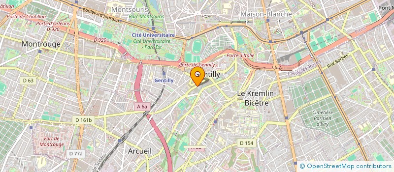 localisation de l'entreprise LES JARDINS DE PARIS à GENTILLY