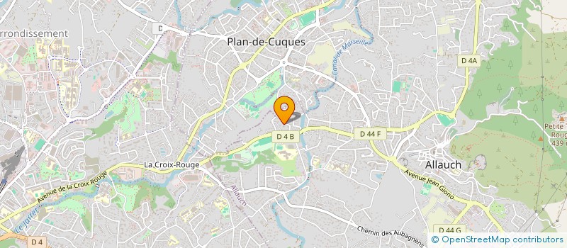 localisation de l'entreprise LES JARDINS DE PASTOUILLE à ALLAUCH
