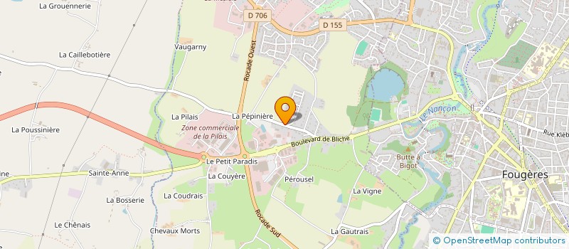 localisation de l'entreprise LES JARDINS DE PEROUZEL  LECOUSSE