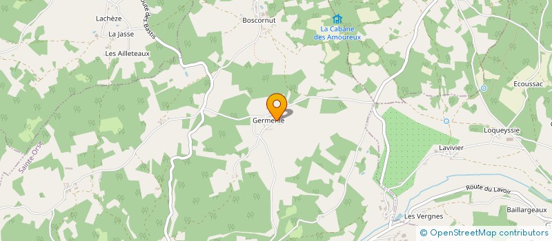 localisation de l'entreprise LES JARDINS DE PERSEPHONE à SAINTE-ORSE
