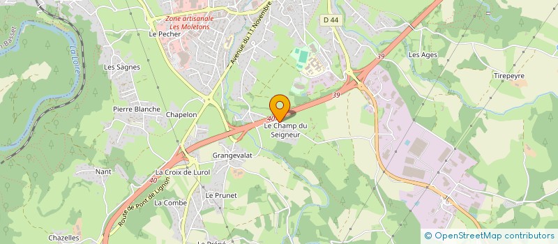 localisation de l'entreprise LES JARDINS DE PIERRE à MONISTROL-SUR-LOIRE