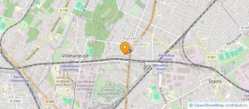 localisation de l'entreprise LES JARDINS DE PINSON  PIERREFITTE-SUR-SEINE