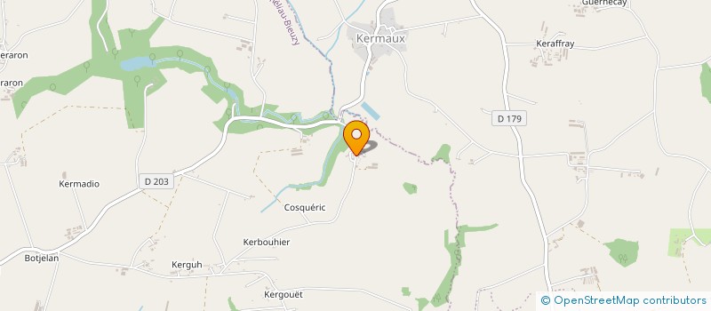 localisation de l'entreprise LES JARDINS DE PLOUGOUMELEN  PLUMELIAU-BIEUZY