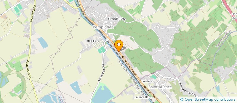 localisation de l'entreprise LES JARDINS DE POMPIGNAN  POMPIGNAN