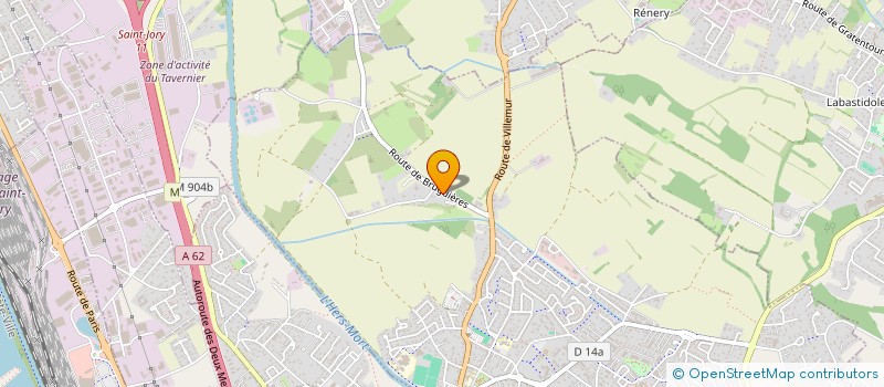 localisation de l'entreprise LES JARDINS DE PORTET  CASTELGINEST