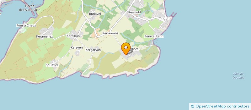 localisation de l'entreprise LES JARDINS DE PORZ GLAZ  PLOUGASTEL-DAOULAS