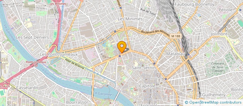 localisation de l'entreprise LES JARDINS DE POUVOURVILLE à TOULOUSE