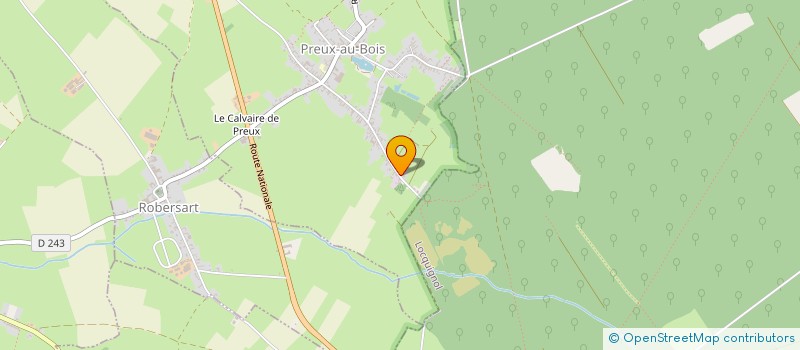 localisation de l'entreprise LES JARDINS DE PREUX  PREUX-AU-BOIS