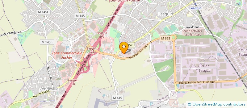 localisation de l'entreprise LES JARDINS DE PROTERAM à LESQUIN