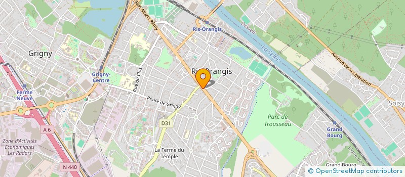 localisation de l'entreprise LES JARDINS DE PROVENCE à RIS-ORANGIS
