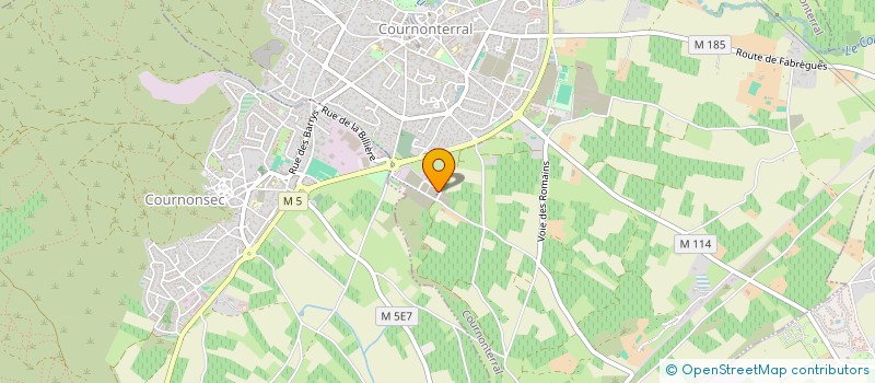 localisation de l'entreprise LES JARDINS DE PROVENCE à COURNONTERRAL