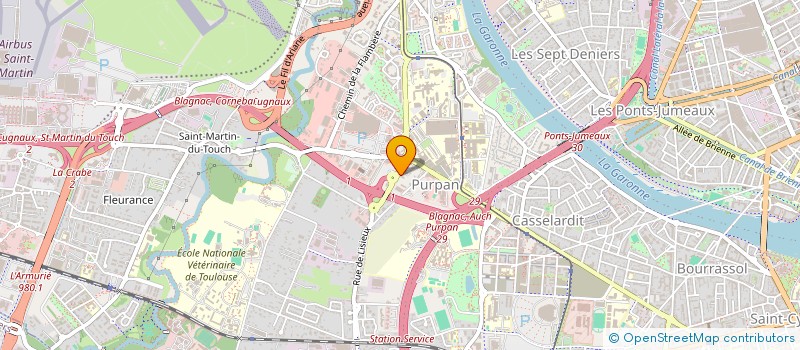 localisation de l'entreprise LES JARDINS DE RABELAIS à TOULOUSE