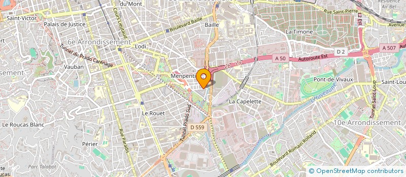 localisation de l'entreprise LES JARDINS DE RAPHELE à MARSEILLE