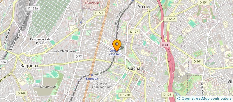 localisation de l'entreprise LES JARDINS DE RELAIS à CACHAN