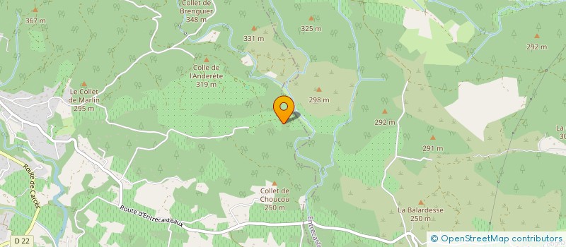 localisation de l'entreprise LES JARDINS DE RIVAUGUIER  COTIGNAC