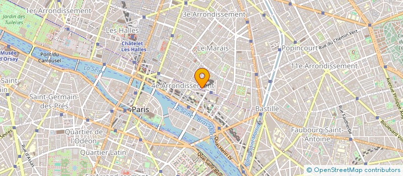 localisation de l'entreprise LES JARDINS DE RIVOLI à PARIS