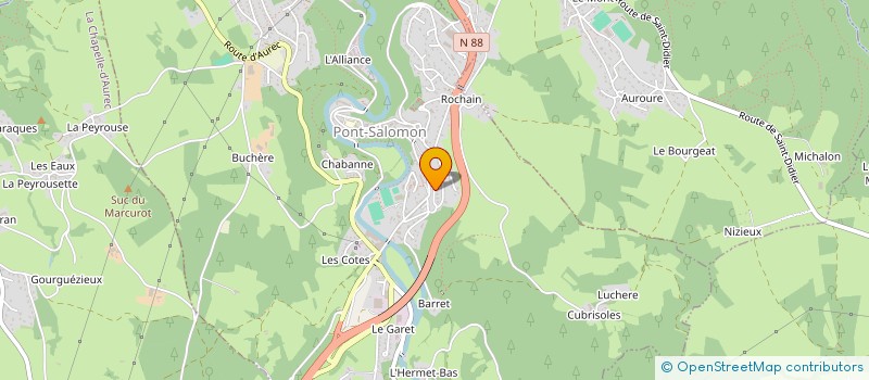 localisation de l'entreprise LES JARDINS DE ROCHEBARON  PONT-SALOMON