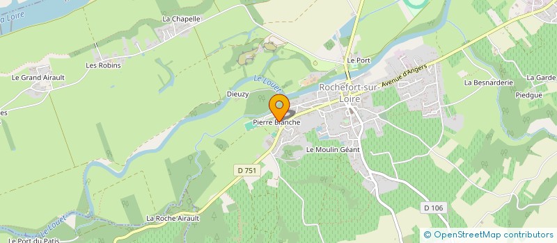 localisation de l'entreprise LES JARDINS DE ROCHEFORT  ROCHEFORT-SUR-LOIRE