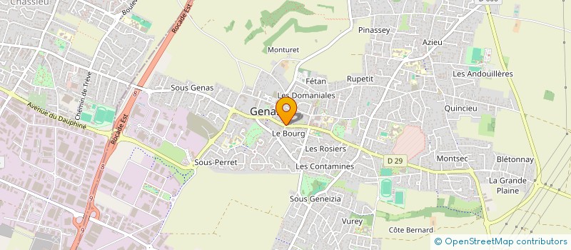 localisation de l'entreprise LES JARDINS DE ROMANE  GENAS