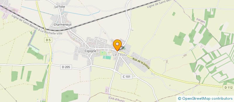 localisation de l'entreprise LES JARDINS DE ROMARINE  LE THOU