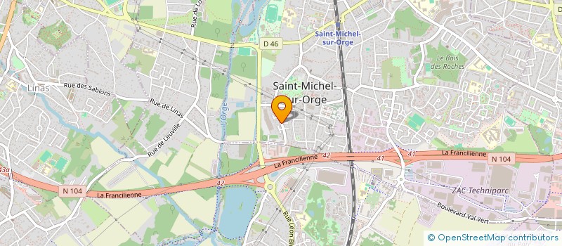 localisation de l'entreprise LES JARDINS DE SAILLY-LABOURSE  SAINT-MICHEL-SUR-ORGE