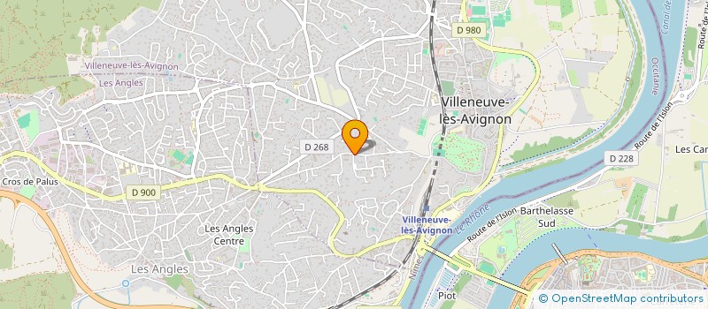 localisation de l'entreprise LES JARDINS DE SAINT LAZARE  VILLENEUVE-LES-AVIGNON