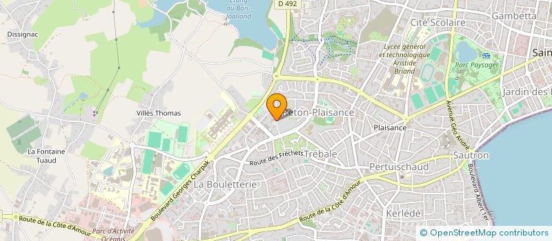 localisation de l'entreprise LES JARDINS DE SAINT NAZAIRE  SAINT-NAZAIRE