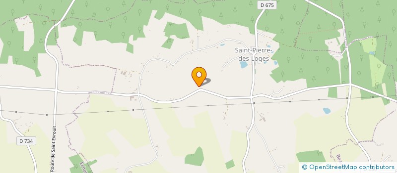 localisation de l'entreprise LES JARDINS DE SAINT PIERRE à SAINT-PIERRE-DES-LOGES