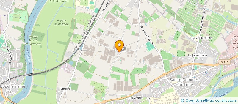 localisation de l'entreprise LES JARDINS DE SAINTE GEMMES à SAINTE-GEMMES-SUR-LOIRE