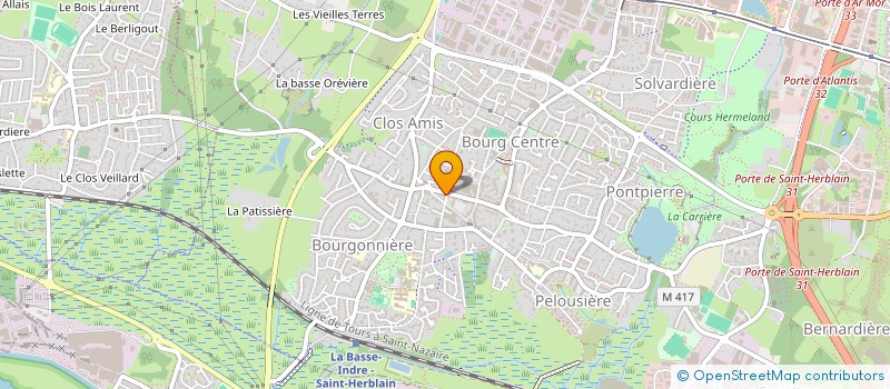 localisation de l'entreprise LES JARDINS DE SANA  SAINT-HERBLAIN