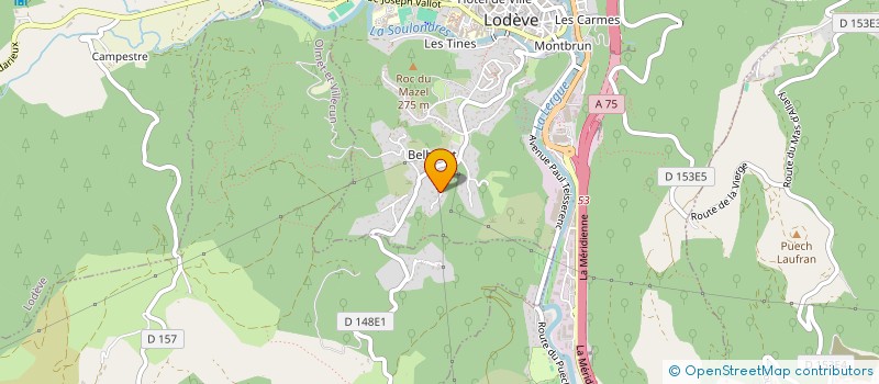 localisation de l'entreprise LES JARDINS DE SANTA MARIA  LODEVE