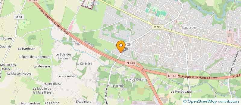 localisation de l'entreprise LES JARDINS DE SAUTRON à SAUTRON