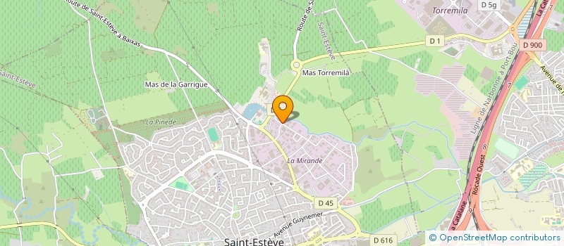 localisation de l'entreprise LES JARDINS DE SEBASTIEN  SAINT-ESTEVE