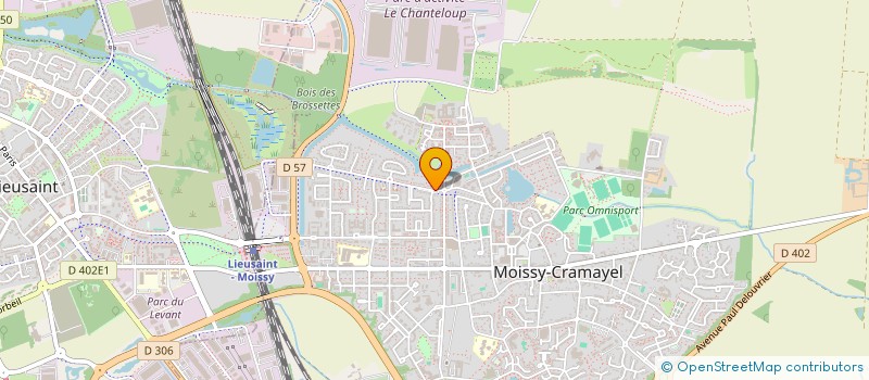 localisation de l'entreprise LES JARDINS DE SENART à MOISSY-CRAMAYEL