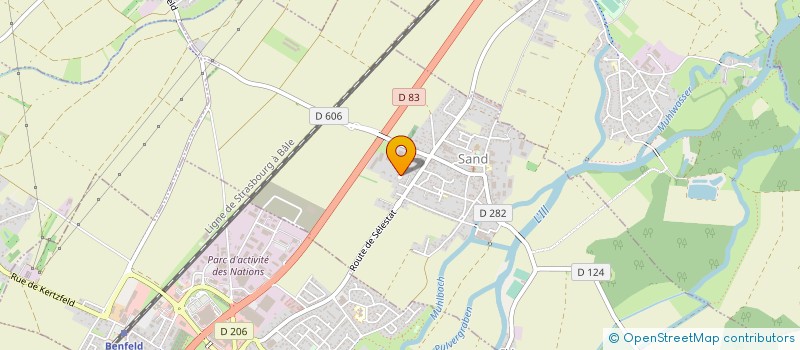 localisation de l'entreprise LES JARDINS DE SERMERSHEIM  SERMERSHEIM