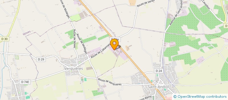 localisation de l'entreprise LES JARDINS DE SHALIMAR  VERQUIERES